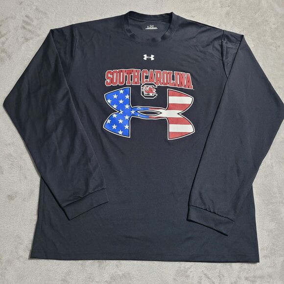 Other - South Carolina Gamecocks Shirt Mens Large Black NCAA Football Under Armour Tee